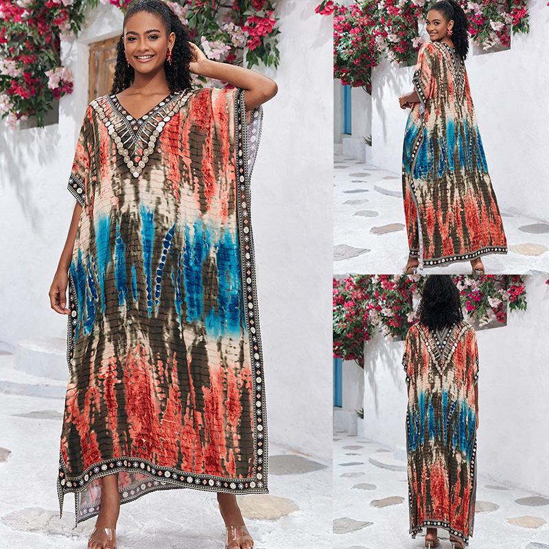 Rabia Gorgeous Print Kaftans