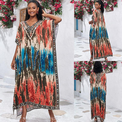 Rabia Gorgeous Print Kaftans