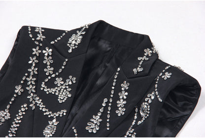 Rhinestone Sleeveless Business Vest