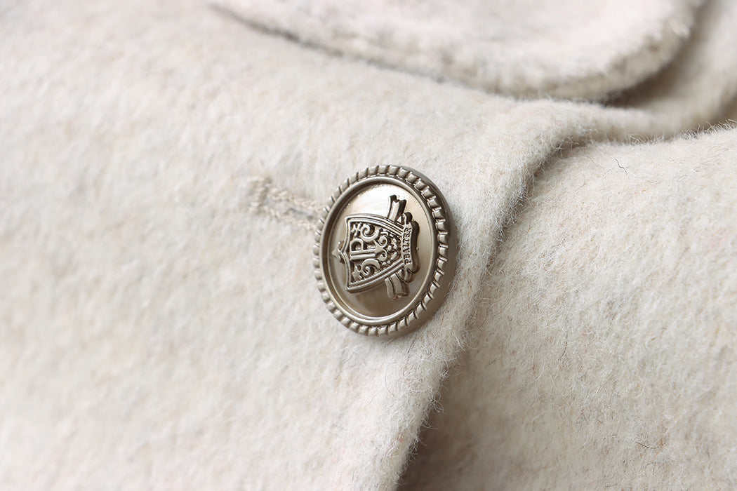 Woolen Hooded Cape Coat