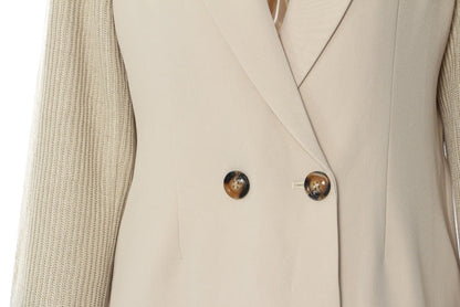 Color Contrast Patchwork Trench Coat