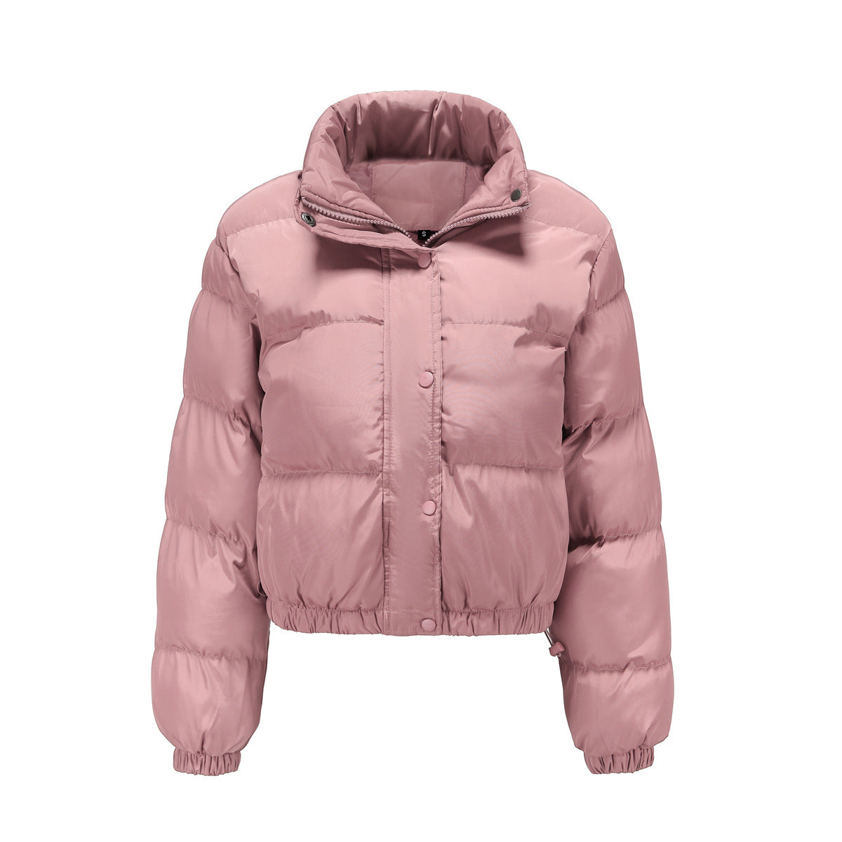 Long Sleeve High Collar Padded Jacket