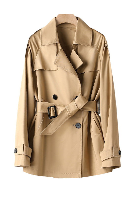 Lace-up Slimming Trench Coat