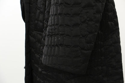 Quilted Cotton Cloak Coat