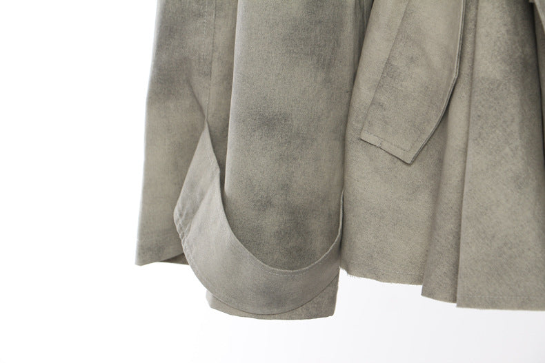 Camouflage Ink Skirt Suit