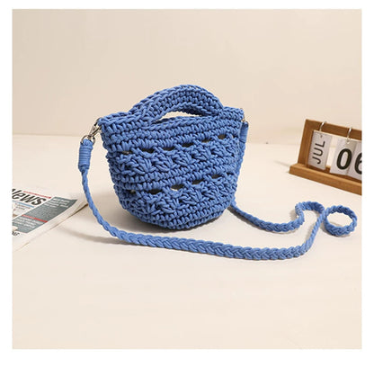 Crossbody Rope Cotton Thread Woven Bag Crochet