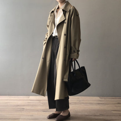 Elegant Loose-Fit Trench Coat