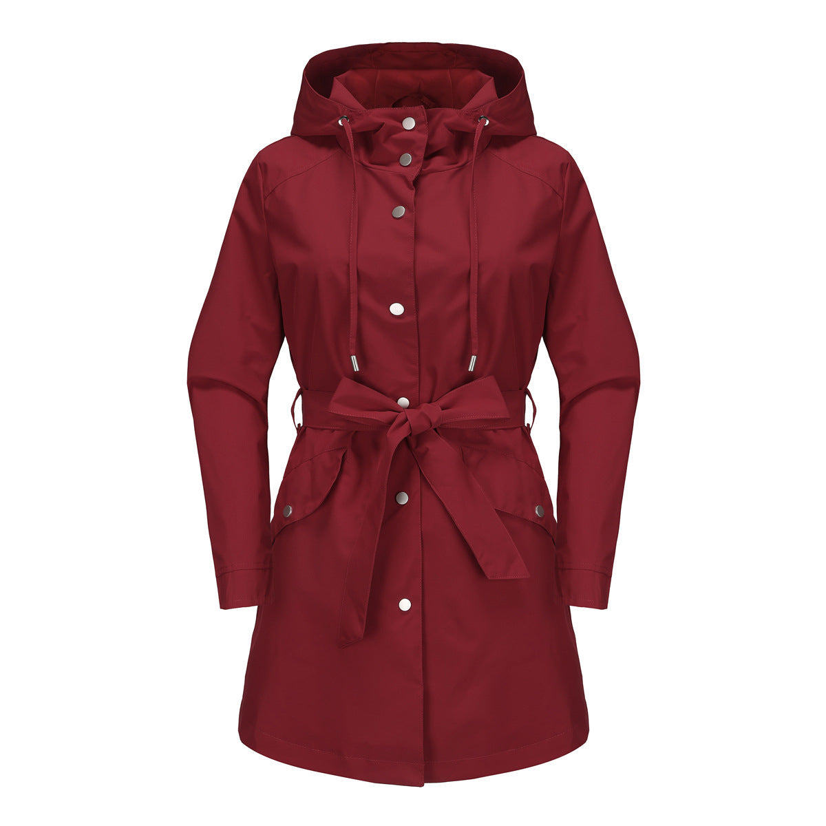 Hooded Waterproof Loose Trench Coat