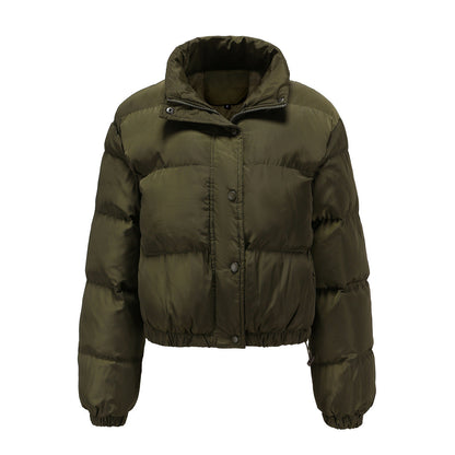Long Sleeve High Collar Padded Jacket