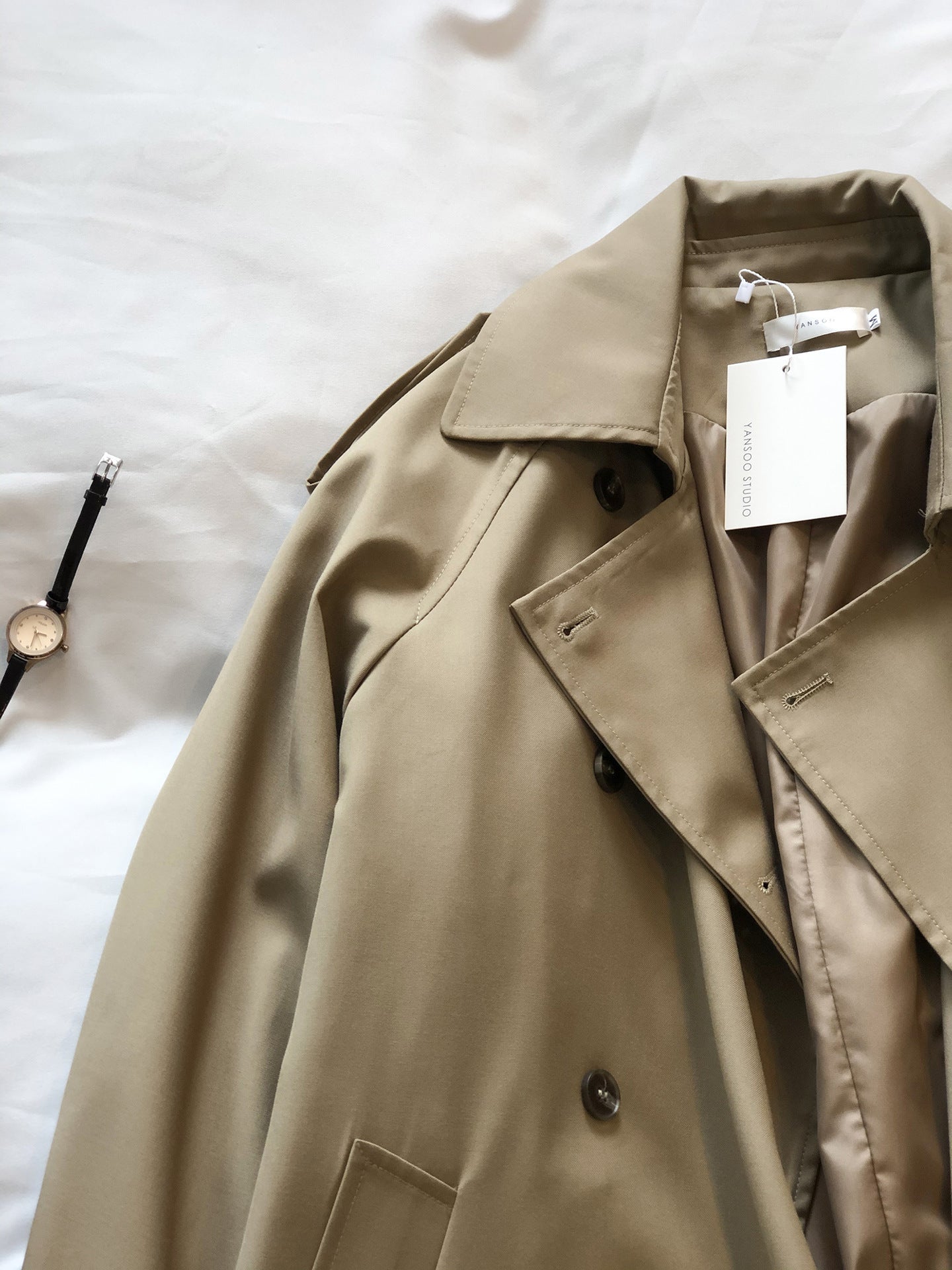 Elegant Loose-Fit Trench Coat