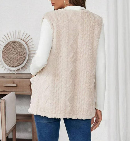Plush Pocket Casual Vest