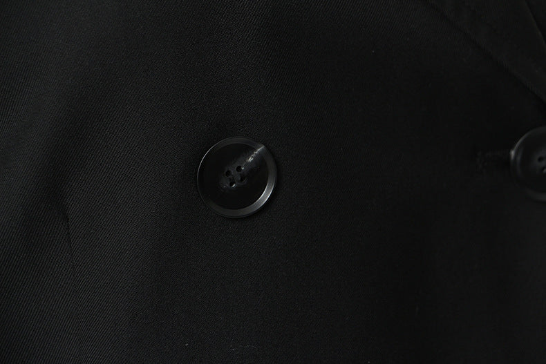 Plaid Leather Trench Coat