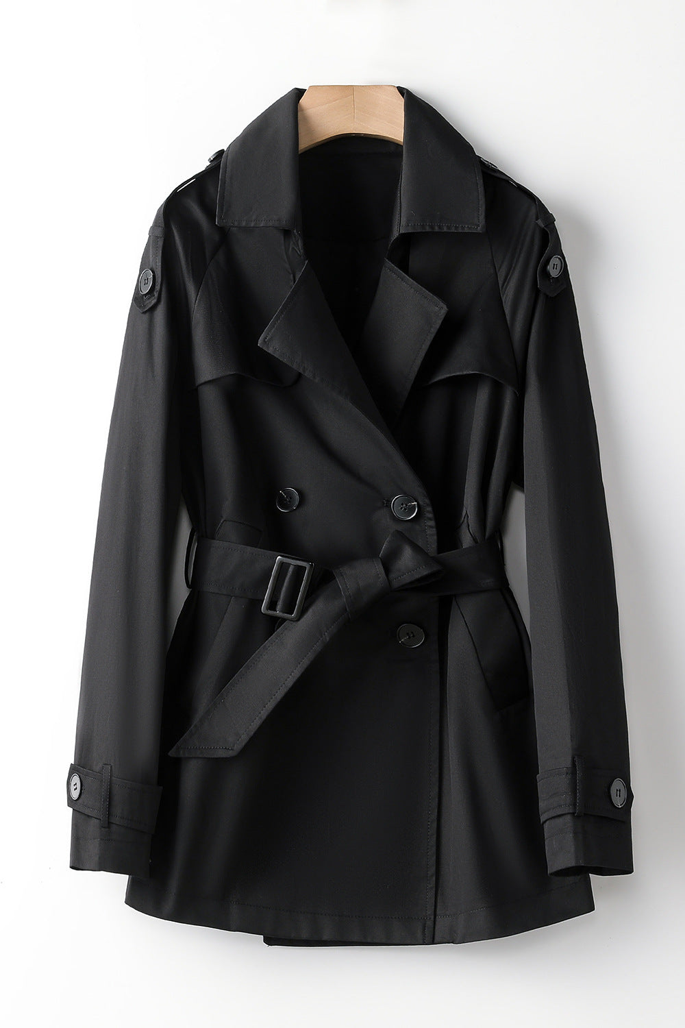 Lace-up Slimming Trench Coat