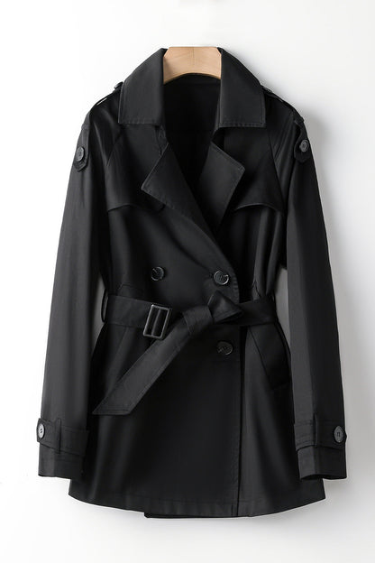 Lace-up Slimming Trench Coat