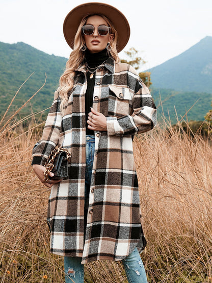 Plaid Long Coat