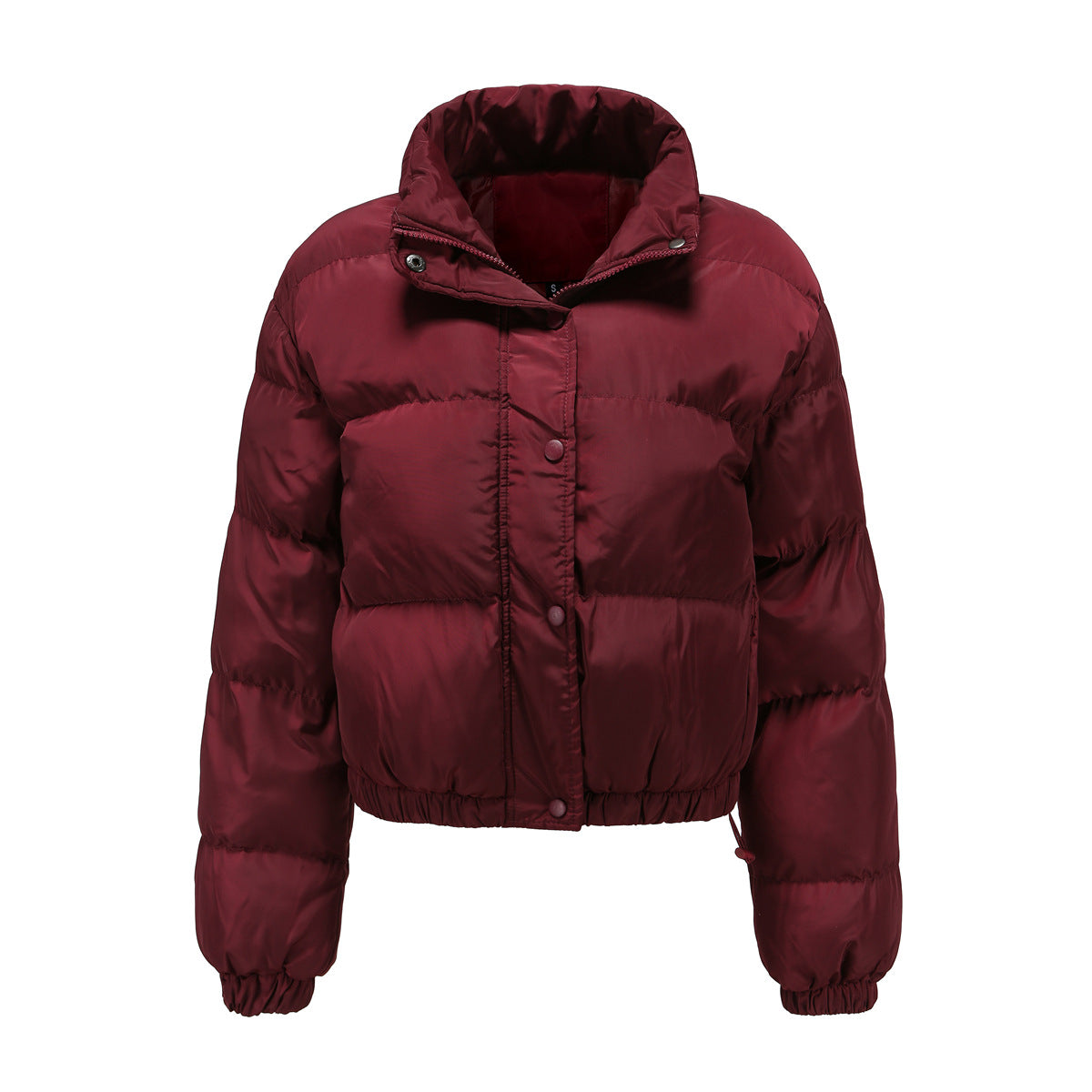 Long Sleeve High Collar Padded Jacket