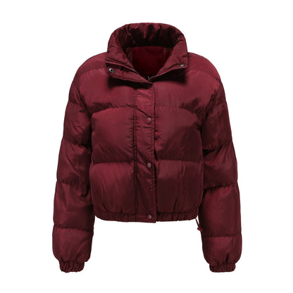 Long Sleeve High Collar Padded Jacket