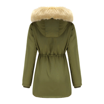 Lambskin Fleece Padded Loose Parkas