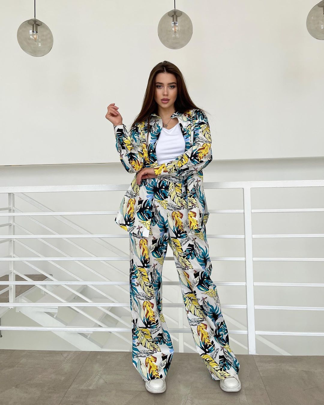 Printed Relaxed Fit Casual Set