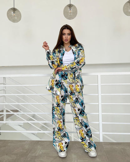 Printed Relaxed Fit Casual Set