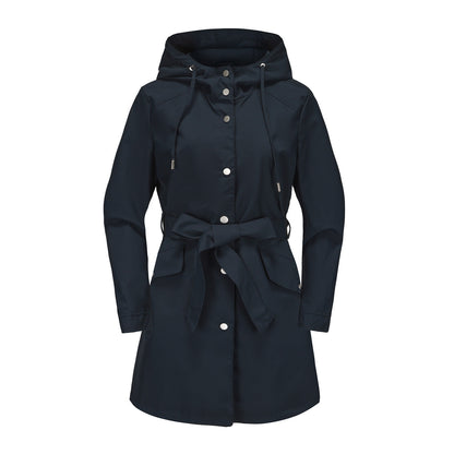 Hooded Waterproof Loose Trench Coat