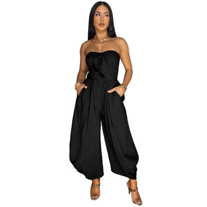 Solid Color Jumpsuit