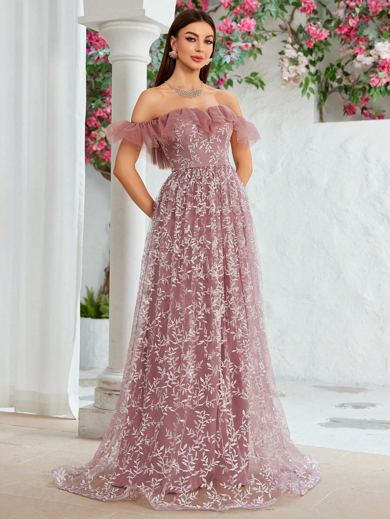 Off Shoulder Evening Dress Birthday Party Cocktail Formal Dress