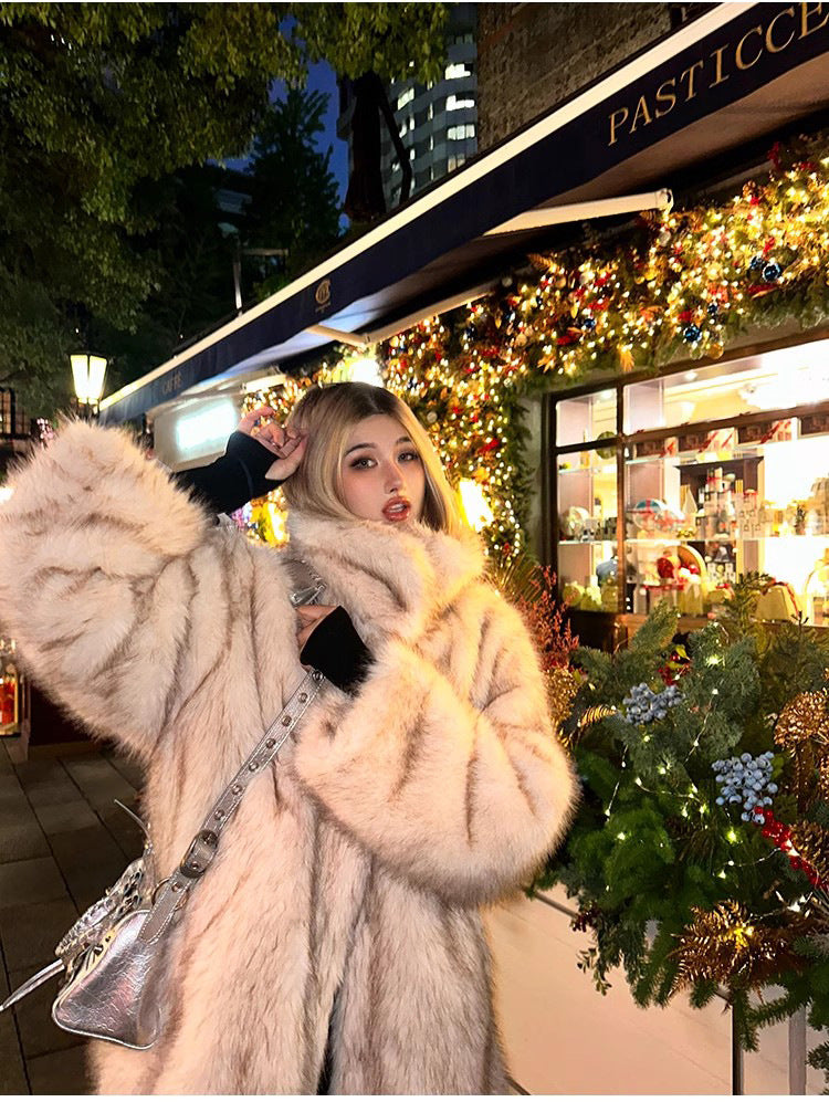 Faux Fur Mid-Length Jackets