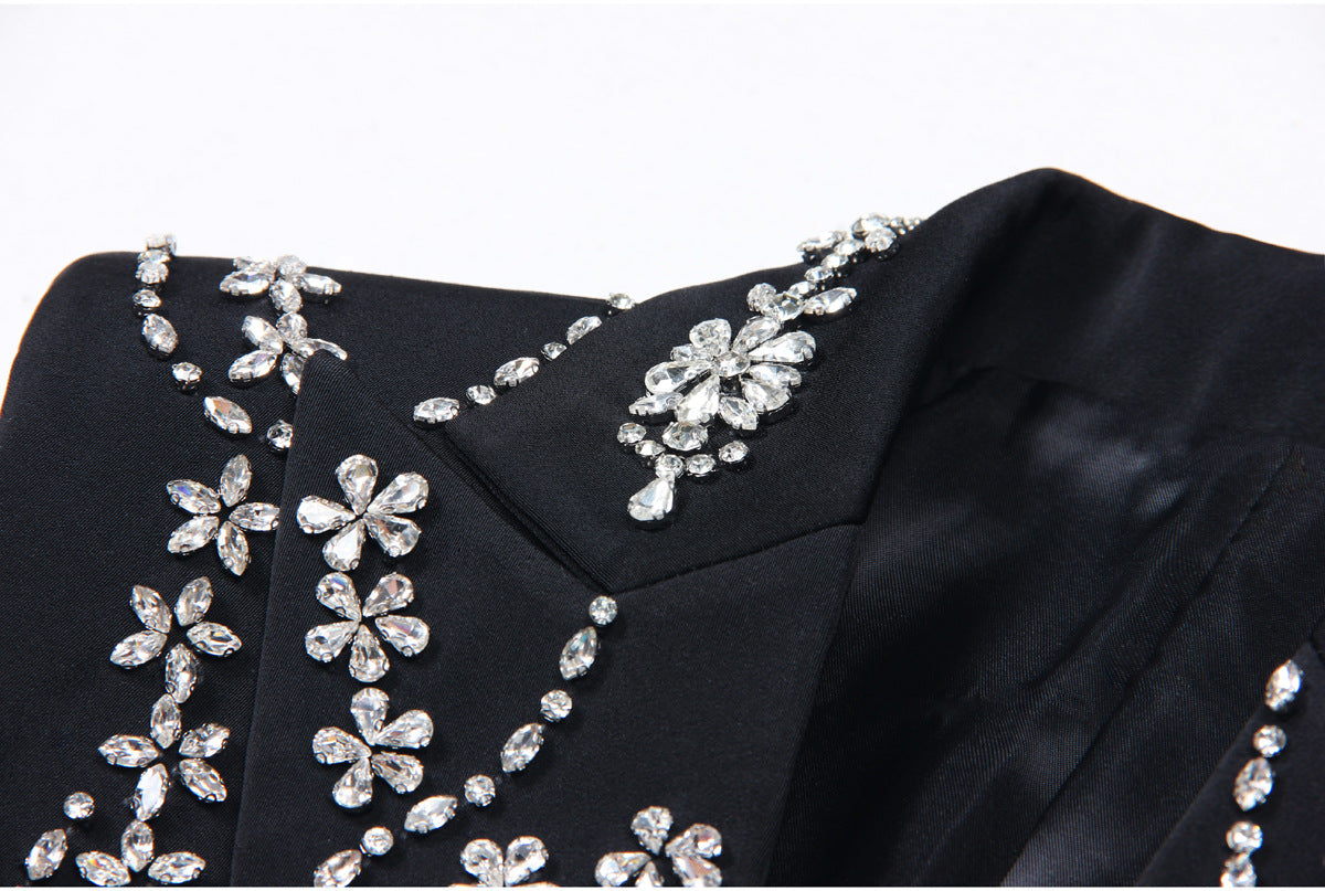 Rhinestone Sleeveless Business Vest