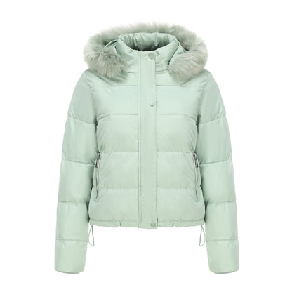 Long Sleeves Cotton Padded Hooded Jacket