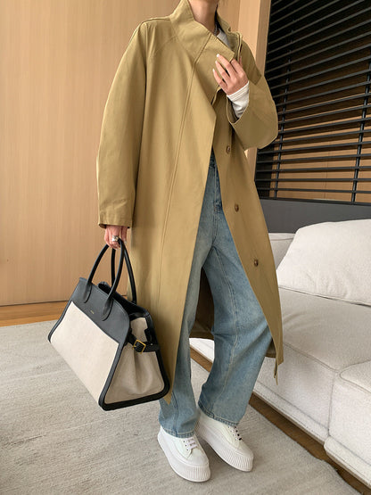 Graceful Draping Long Coat