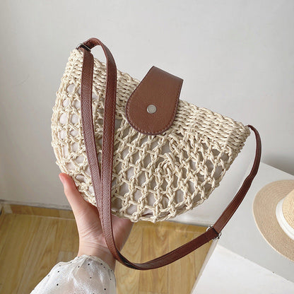 Natural Vegan Straw Bag Shoulder Crossbody