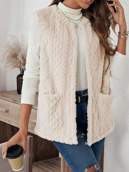 Plush Pocket Casual Vest