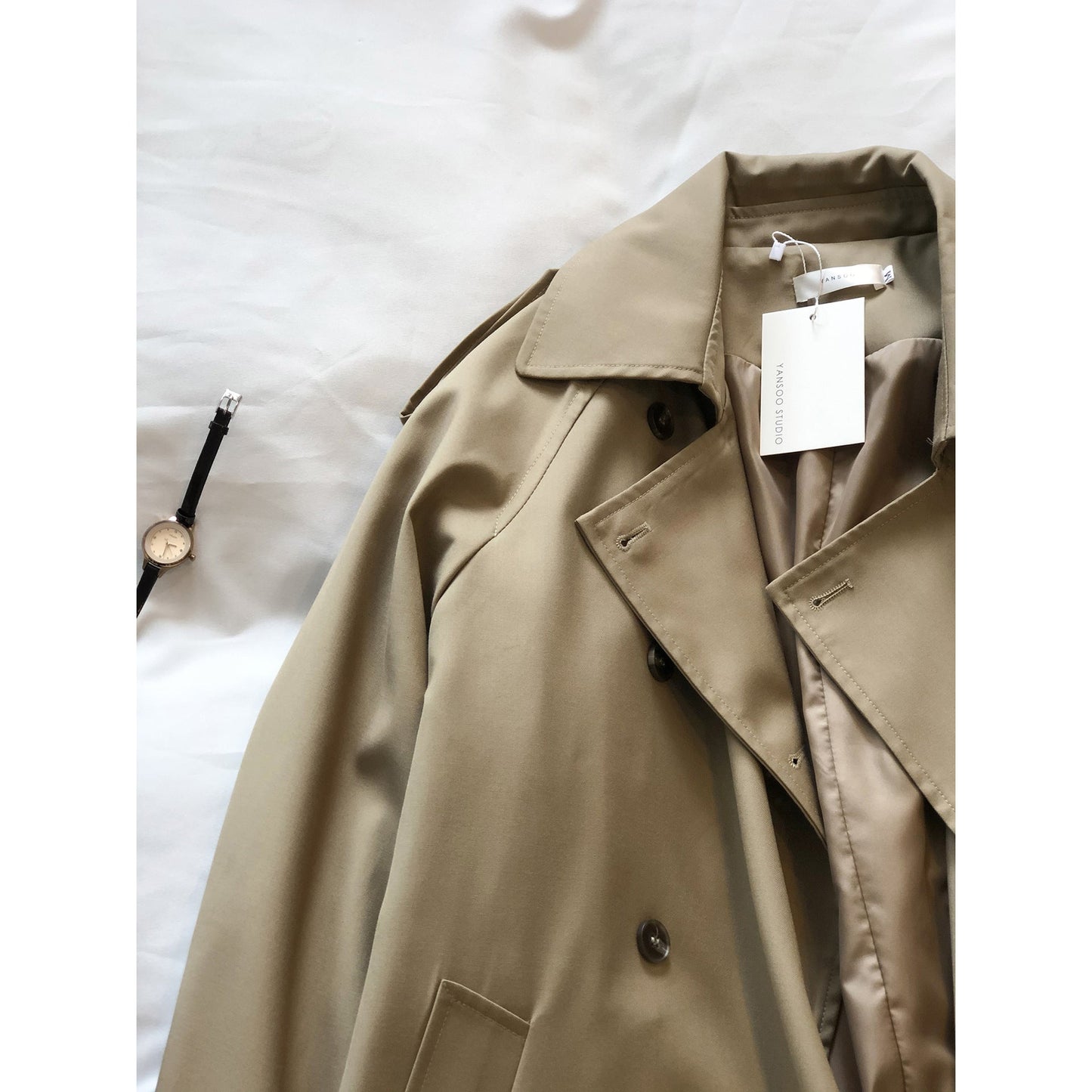 Elegant Loose-Fit Trench Coat
