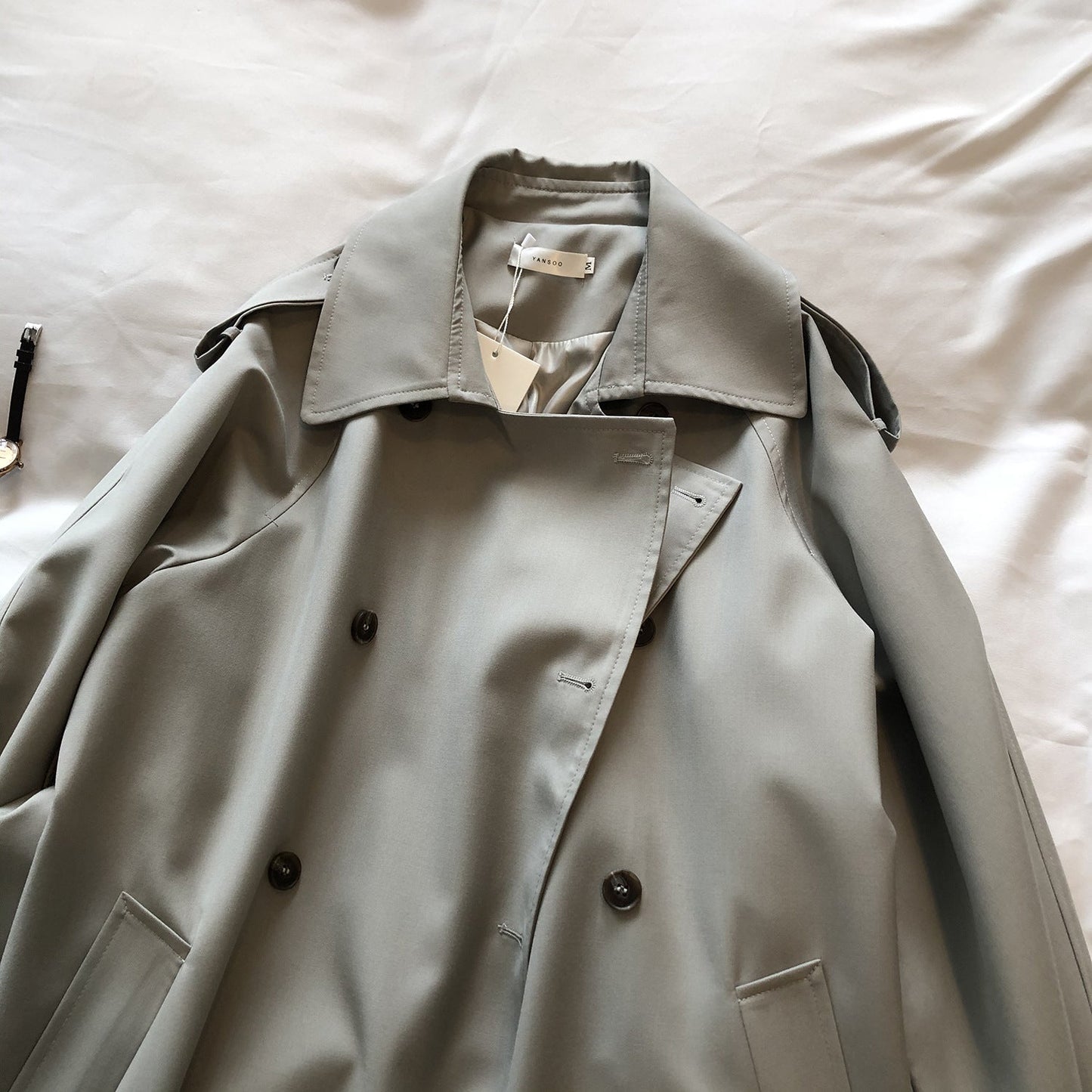 Elegant Loose-Fit Trench Coat