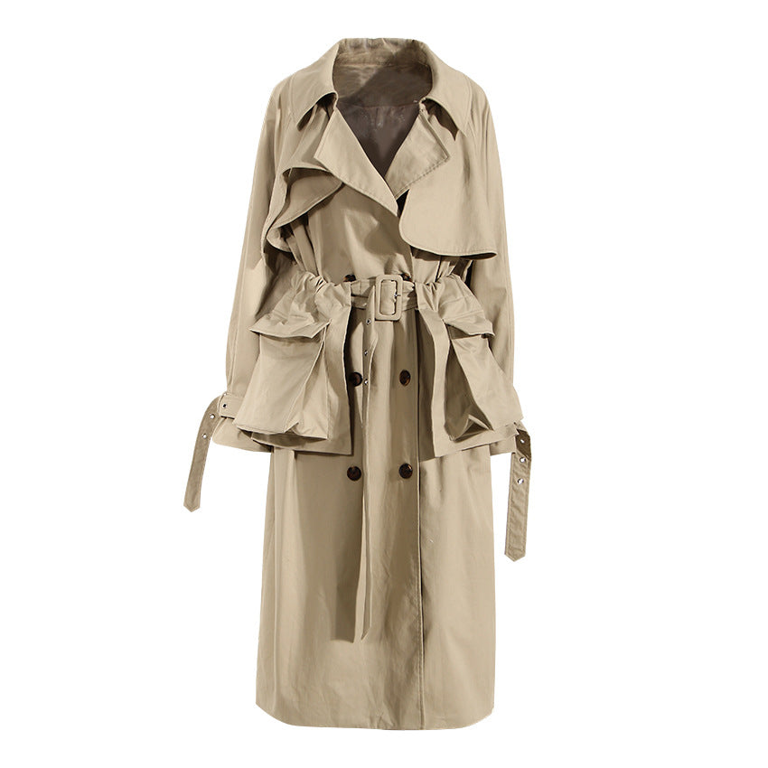 Khaki Cotton Trench Coat