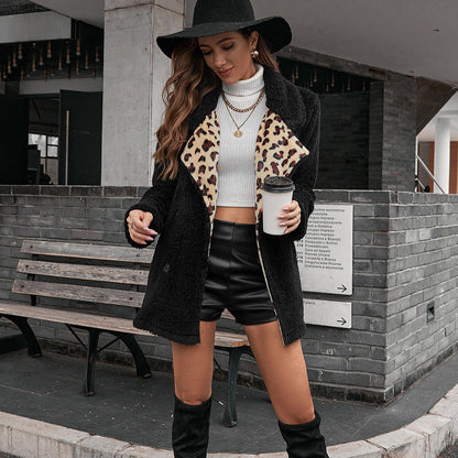 Leopard Print Lambswool Jackets