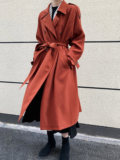 Draping Loose Trench Coat