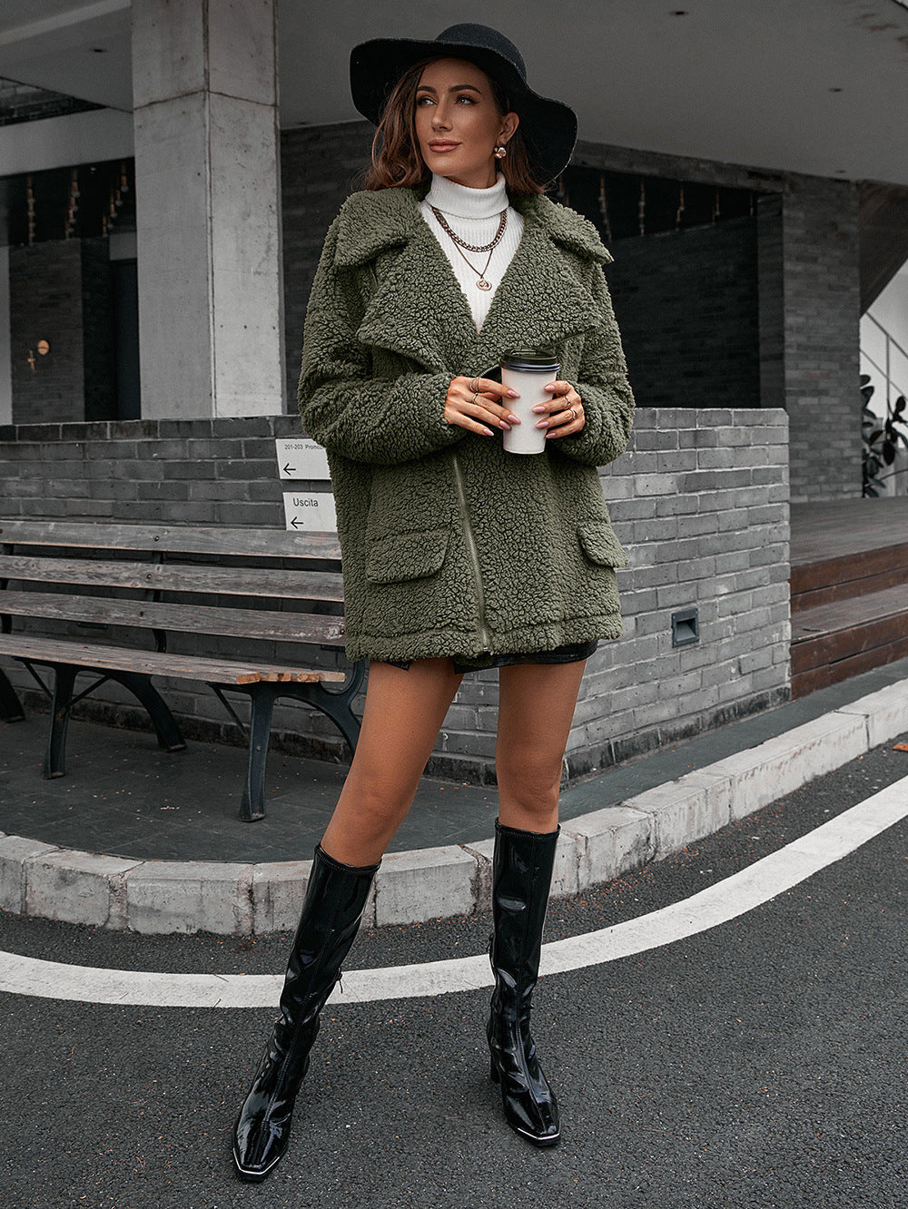 Bubble Velvet Furry Jacket