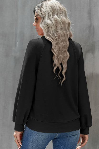 Blue Zone Planet | Quarter-Button Collared Sweatshirt