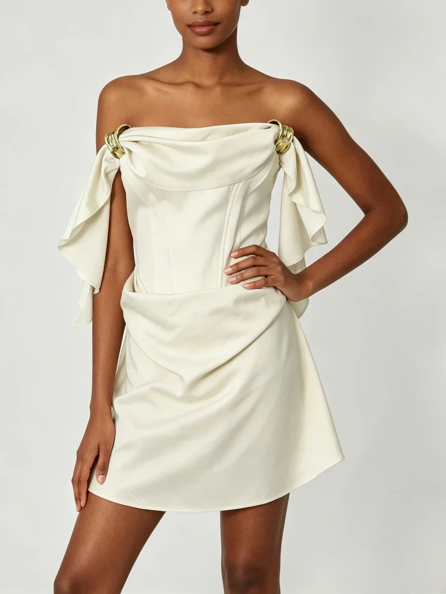 Majesty Satin Mini Dress