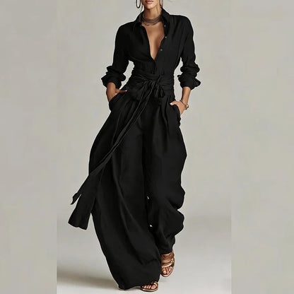 Regent Belted Pants Suit