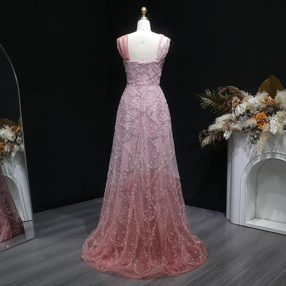 Olyssia Beaded Evening Dress
