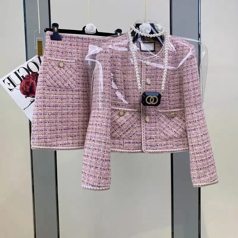 Ludovica Tweed Jacket Set