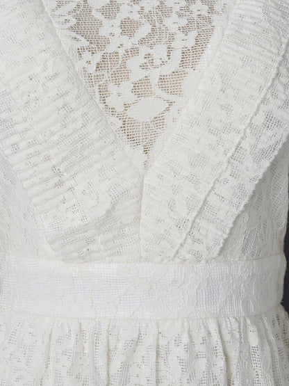 Crown Lace Turtleneck Dress