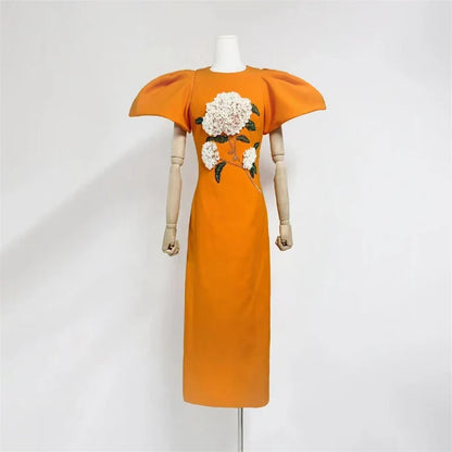 Pasithea Beaded Maxi Dress