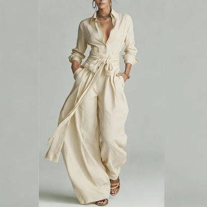 Regent Belted Pants Suit