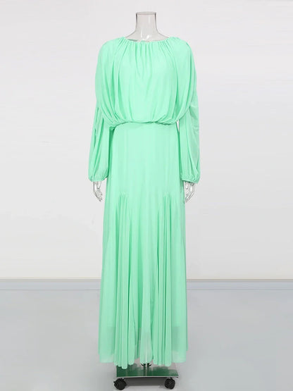 Domitia High Waist Maxi Dress