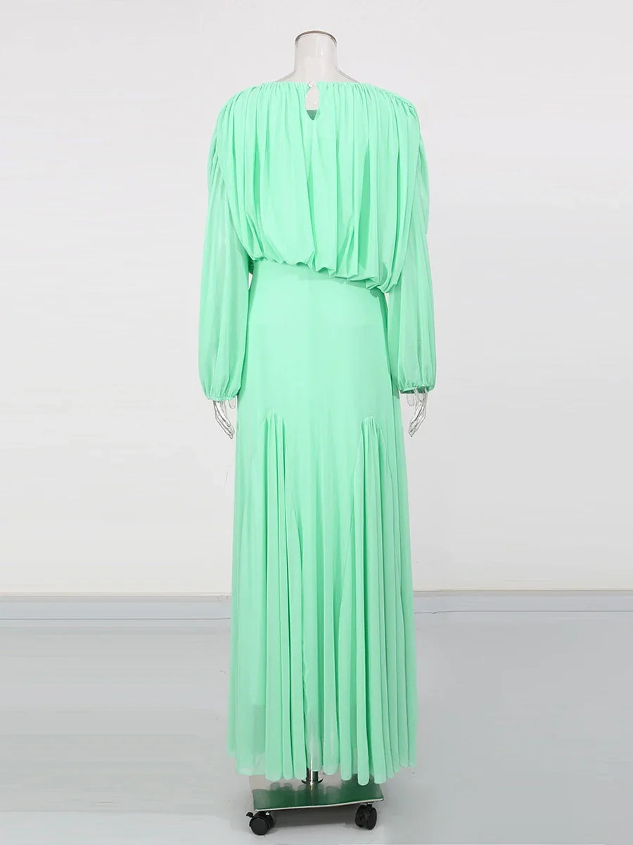 Domitia High Waist Maxi Dress