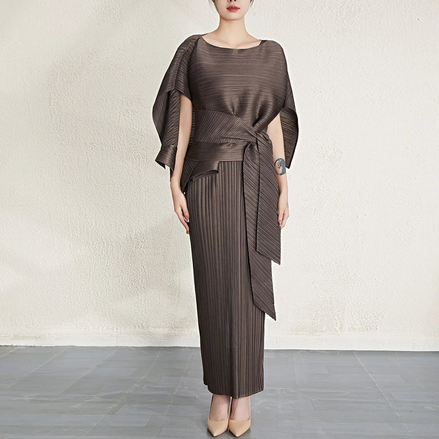 Aglaia Pleated Dress Set